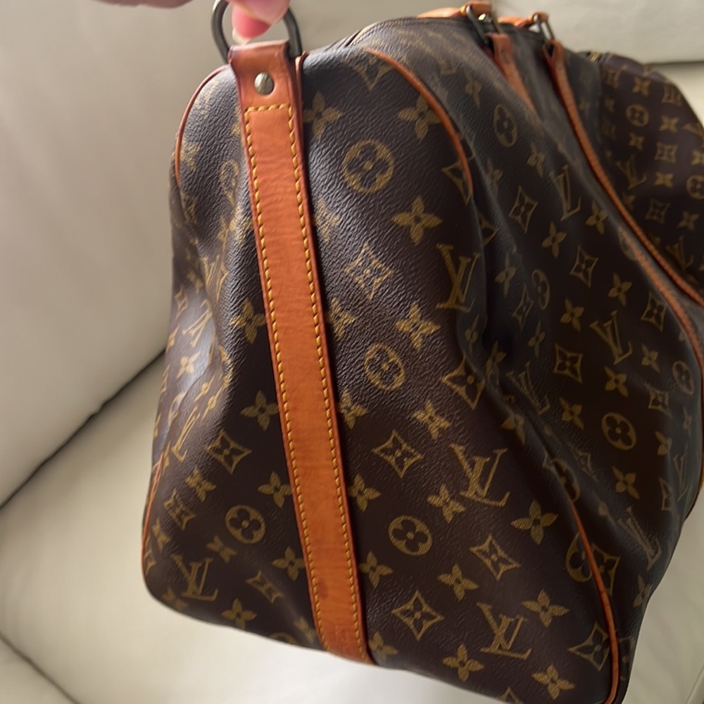 Louis Vuitton Travel Bag Keepall Bandouliere 55 Brown Monogram - Picture 10 of 16